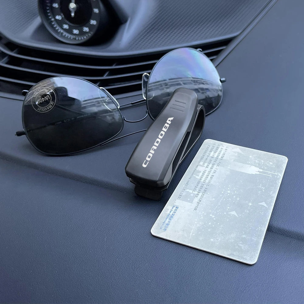 Car Glasses Clip Holder Auto Accessories For Seat Leon Ibiza Ateca Arona Cordoba Toledo Altea Alhambra Arosa Exeo Mii Tarraco